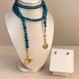 Collar cristal azul