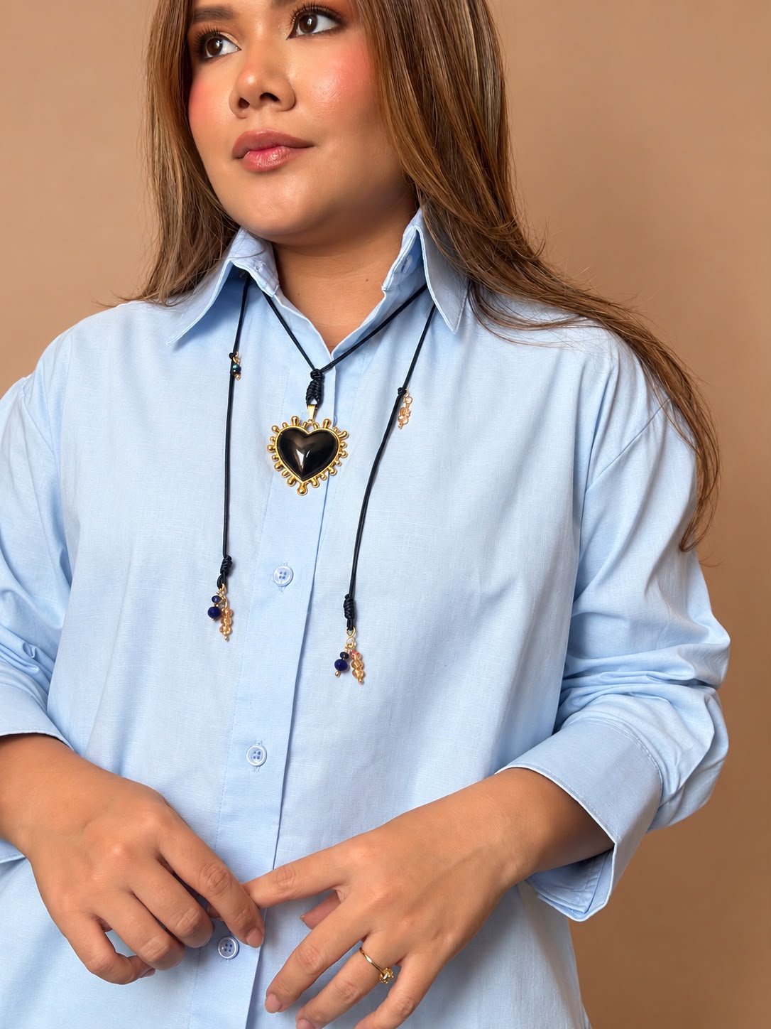 Camisa Overlino azul - Image 2