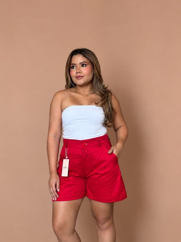 Short Rojo intenso